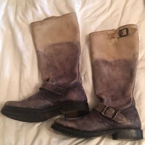 FRYE boots!  Grey ombre size 6